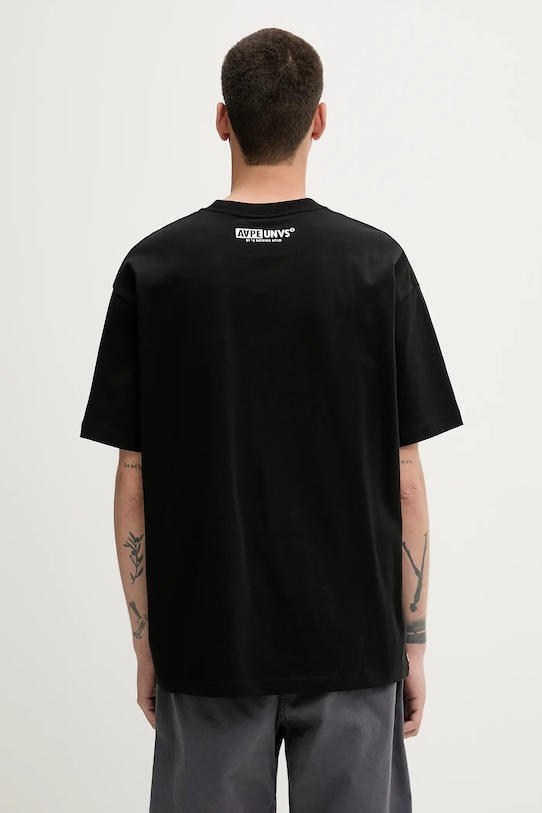 Odzież AAPE t-shirt bawełniany Basic AAPTEM1638XXO czarny