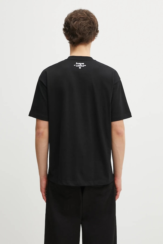 Одяг Бавовняна футболка AAPE Basic AAPTEM1639XXO чорний