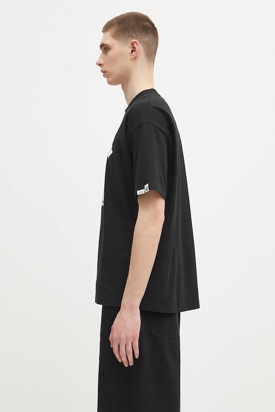 Хлопковая футболка AAPE Basic AAPTEM1643XXO чёрный SS25