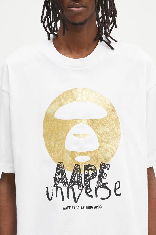 AAPE cotton t-shirt Basic white AAPTEM1648XXO