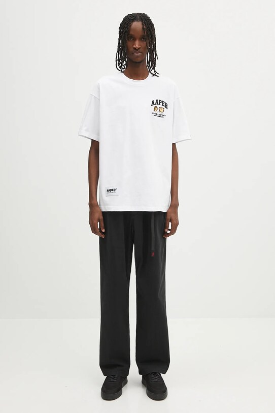 Хлопковая футболка AAPE Basic Aaper AAPTEM1611XXO белый