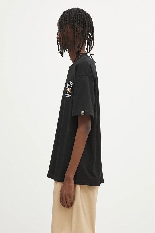 AAPE t-shirt in cotone Basic Aaper AAPTEM1611XXO nero SS25