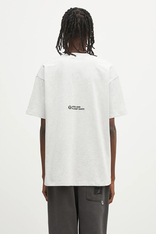 Одяг Бавовняна футболка AAPE Basic Aaper AAPTEM1611XAO сірий