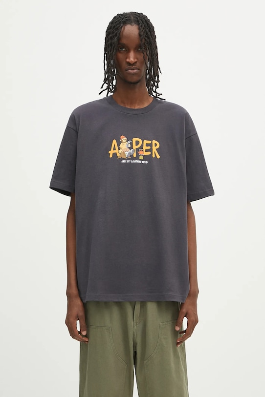 AAPE t-shirt bawełniany Theme Aaper