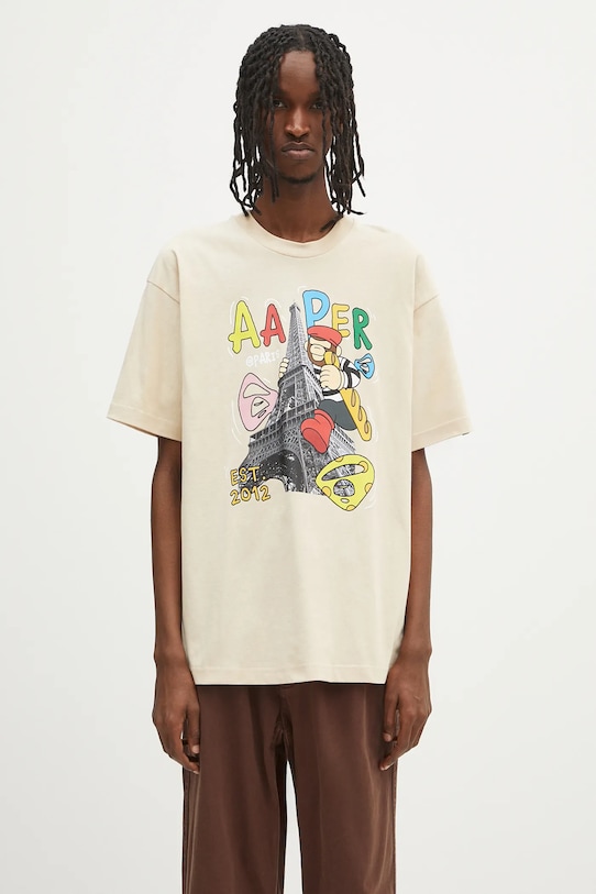 AAPE t-shirt bawełniany Theme Aaper