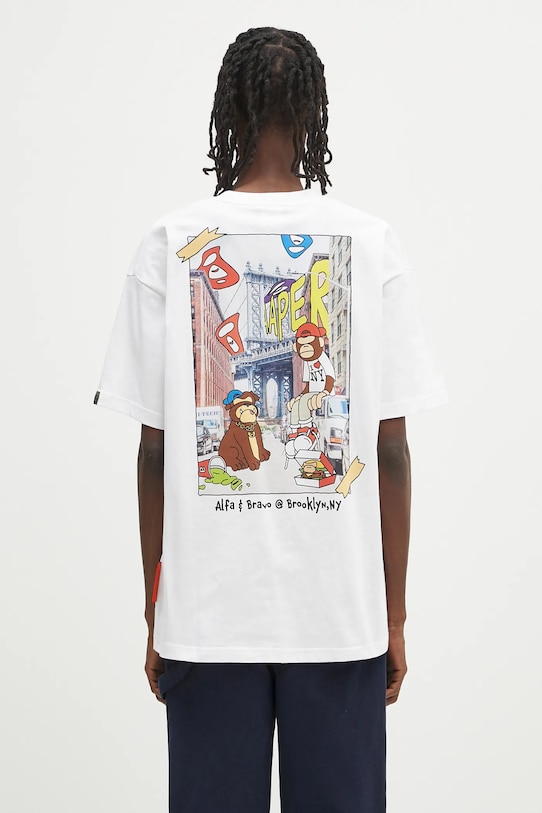AAPE t-shirt bawełniany Theme Aaper