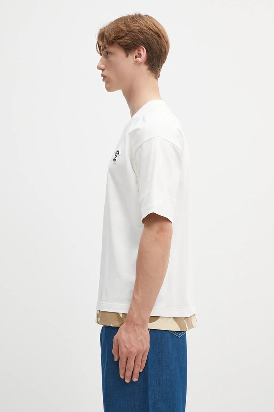 AAPE t-shirt bawełniany Fancy Main AAPTEM1652XXO beżowy SS25