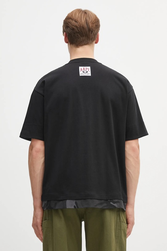 Одежда Хлопковая футболка AAPE Fancy Main AAPTEM1652XXO чёрный