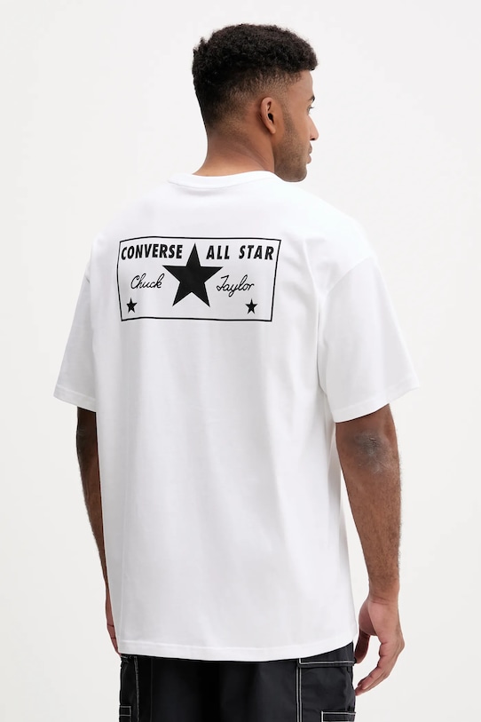 Converse t-shirt bawełniany nadruk biały 10027997.A06