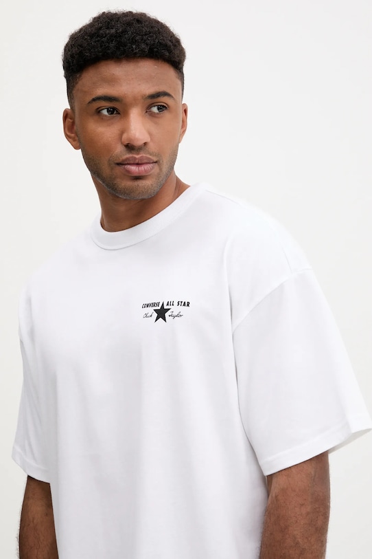 Converse t-shirt bawełniany biały 10027997.A06