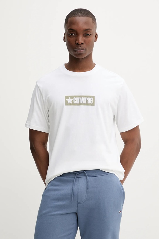 Converse t-shirt bawełniany nadruk biały 10027995.A04