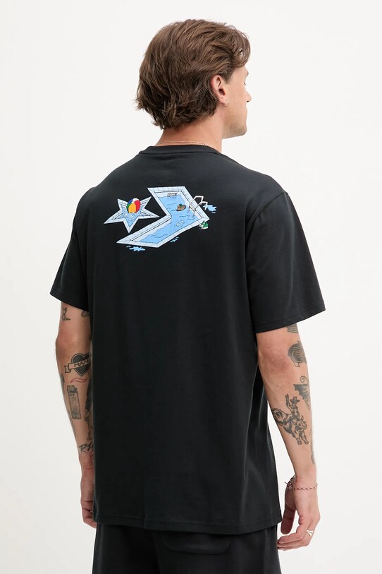 Odzież Converse t-shirt bawełniany 10027716.A01 czarny