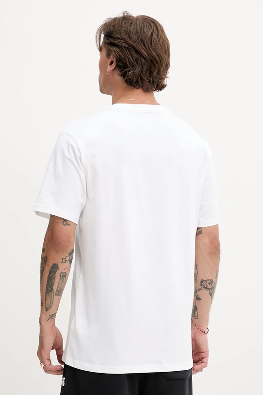 Îmbrăcăminte Converse tricou din bumbac 10028551.A08 alb