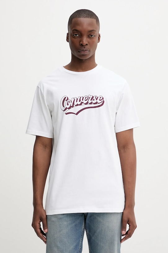Converse t-shirt bawełniany nadruk biały 10027994.A06