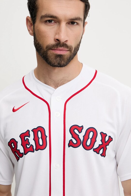 Nike cămașă Boston Red Sox alb LM25.BQHO.BQ.1U2