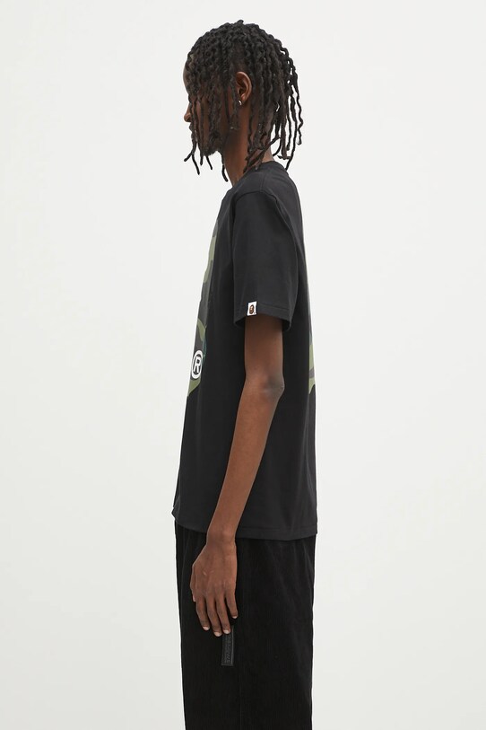 A Bathing Ape t-shirt bawełniany Giant 1St Camo Big Ape Head 1L30110015 czarny SS25