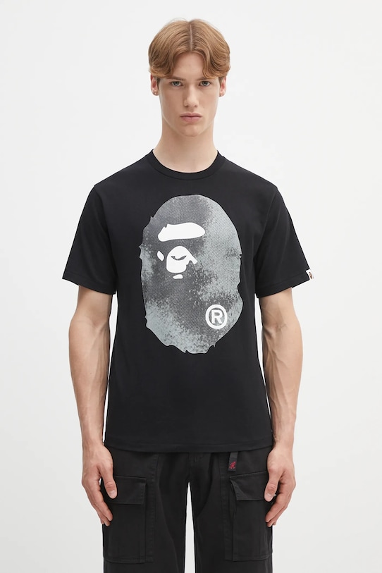 A Bathing Ape t-shirt bawełniany High Tone Bleach Big Ape Head