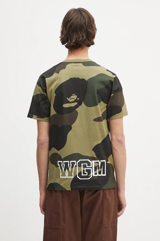 Дрехи Памучна тениска A Bathing Ape Giant 1St Camo Shark 1L30109011 зелен