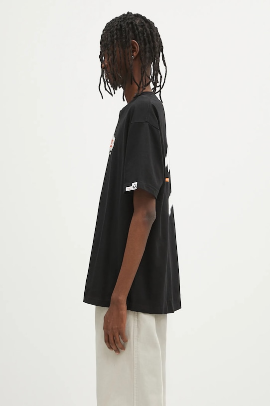 AAPE t-shirt bawełniany Fancy Main AAPTEM1567XXN czarny SS25