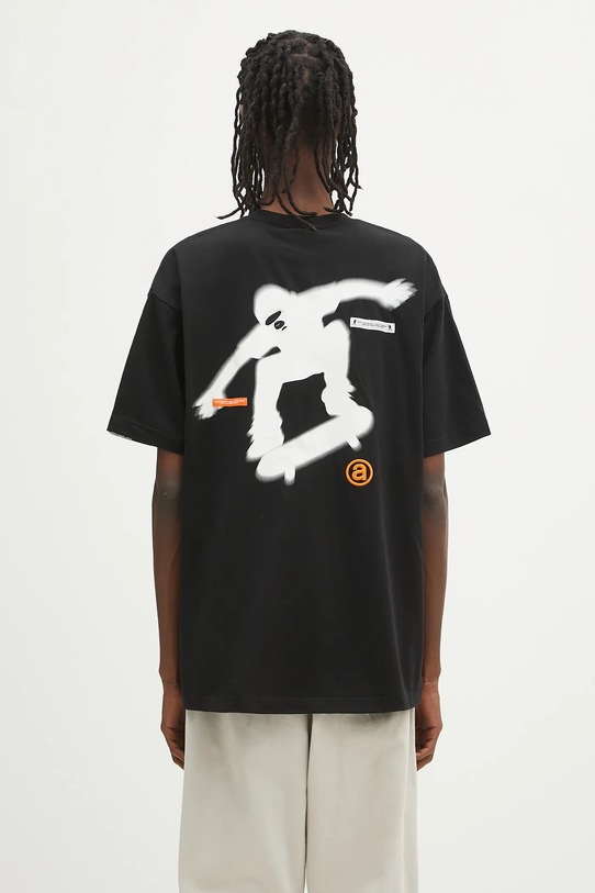 Odzież AAPE t-shirt bawełniany Fancy Main AAPTEM1567XXN czarny
