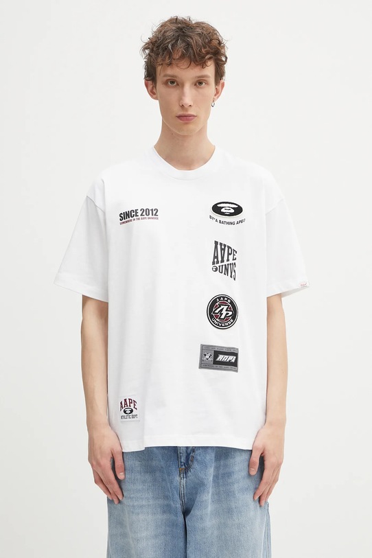 AAPE cotton t-shirt Fancy Main relaxed white AAPTEM1566XXN