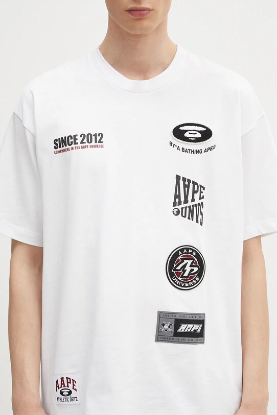 AAPE cotton t-shirt Fancy Main white AAPTEM1566XXN