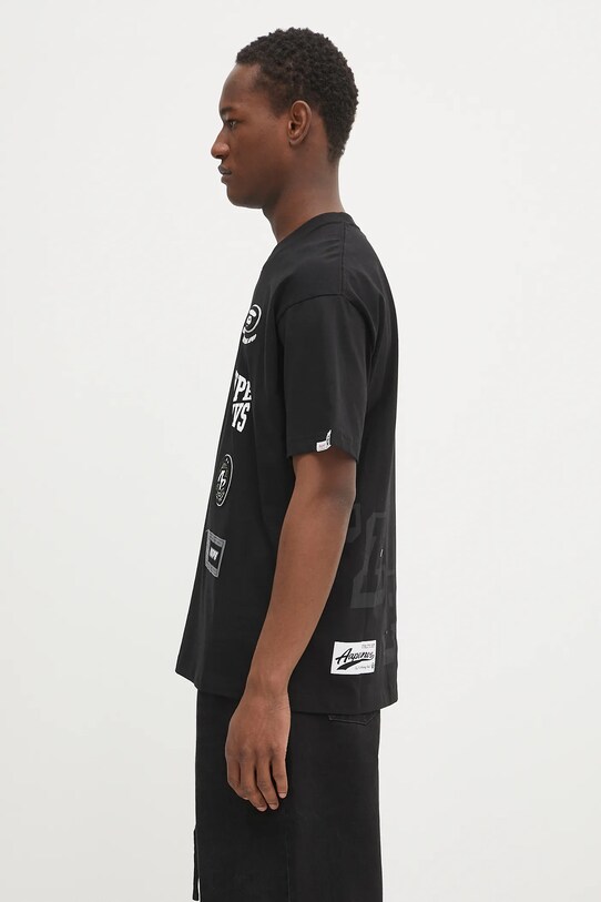 Bavlněné tričko AAPE Fancy Main AAPTEM1566XXN černá SS25