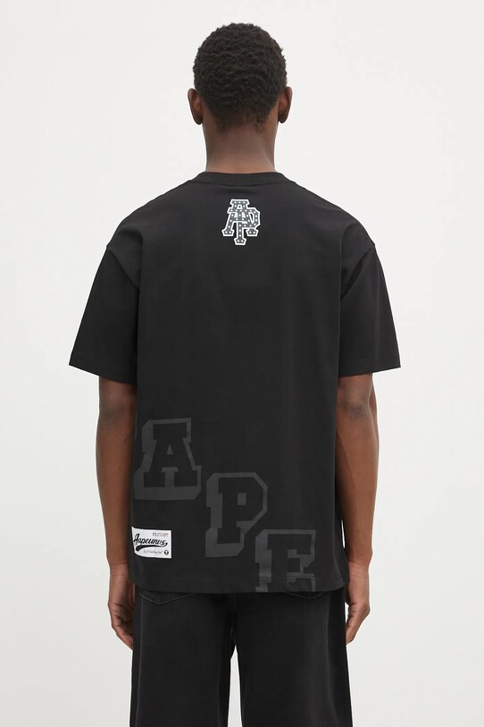 Odzież AAPE t-shirt bawełniany Fancy Main AAPTEM1566XXN czarny