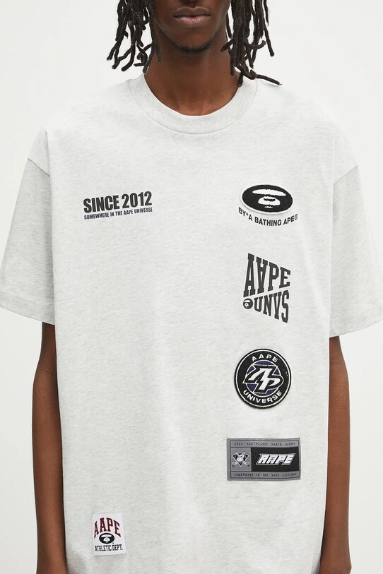 AAPE t-shirt in cotone Fancy Main grigio AAPTEM1566XAN