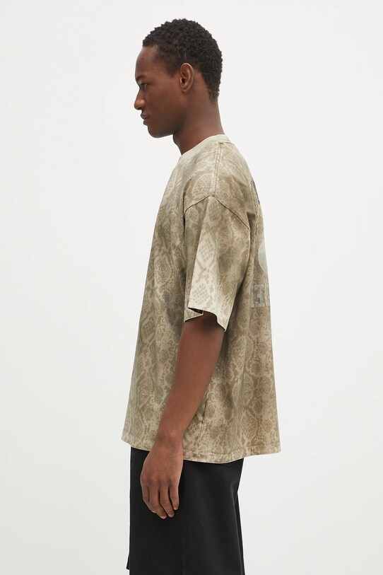 Памучна тениска AAPE Fancy Main AAPTEM1569XXN бежов SS25