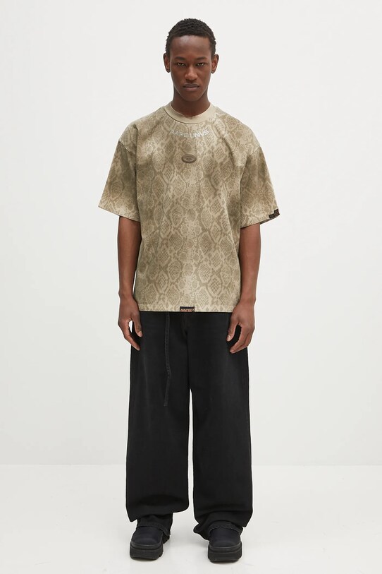 Памучна тениска AAPE Fancy Main AAPTEM1569XXN бежов