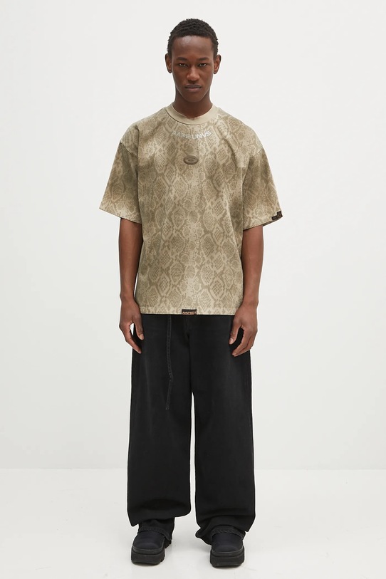Bavlnené tričko AAPE Fancy Main AAPTEM1569XXN béžová