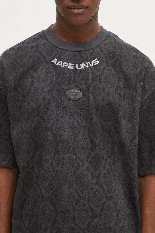 AAPE t-shirt in cotone Fancy Main nero AAPTEM1569XXN