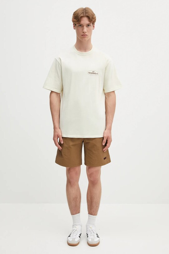Βαμβακερό μπλουζάκι Gramicci Climbing Equipment Tee G5SU.T165 μπεζ