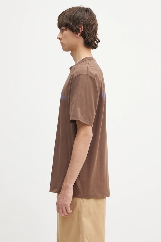 Хлопковая футболка Gramicci Climbing Equipment Tee G5SU.T165 коричневый SS25