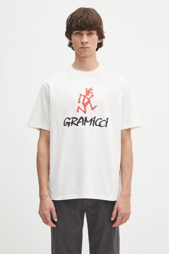 Majica kratkih rukava Gramicci Gramicci Logo Tee relaxed bijela G4SU.T097