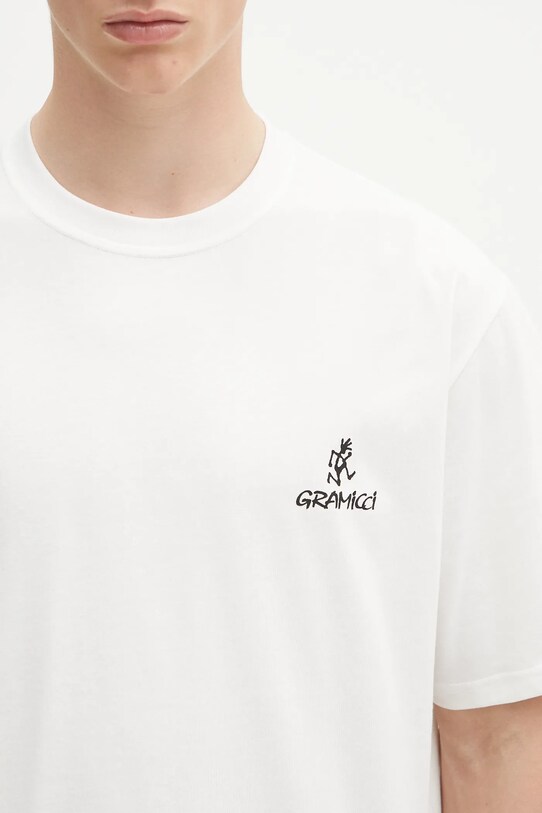 Gramicci t-shirt One Point Logo Tee biały G4SU.T096