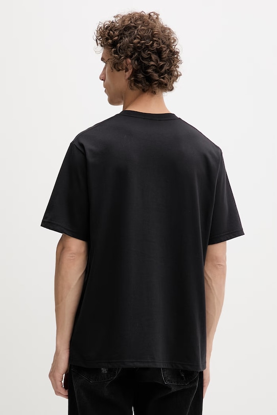 Îmbrăcăminte Gramicci tricou bărbătesc din bumbac One Point Logo Tee G4SU.T096 negru