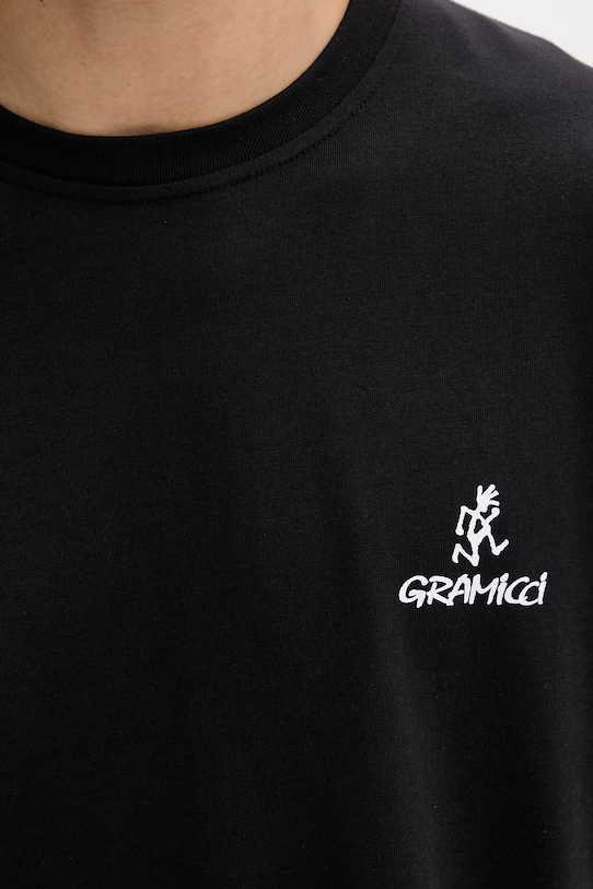 Gramicci tricou bărbătesc din bumbac One Point Logo Tee G4SU.T096 negru