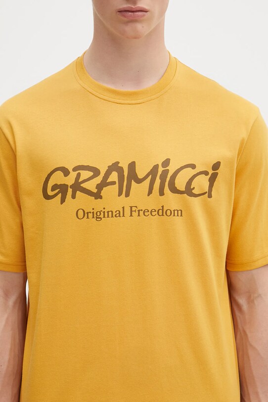 Gramicci t-shirt Original Freedom Logo Tee giallo G5SU.T175