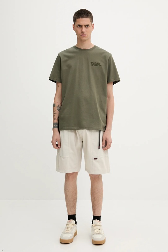 Fjallraven t-shirt bawełniany Fjällräven Heavy Classic T-shirt F12600232 zielony