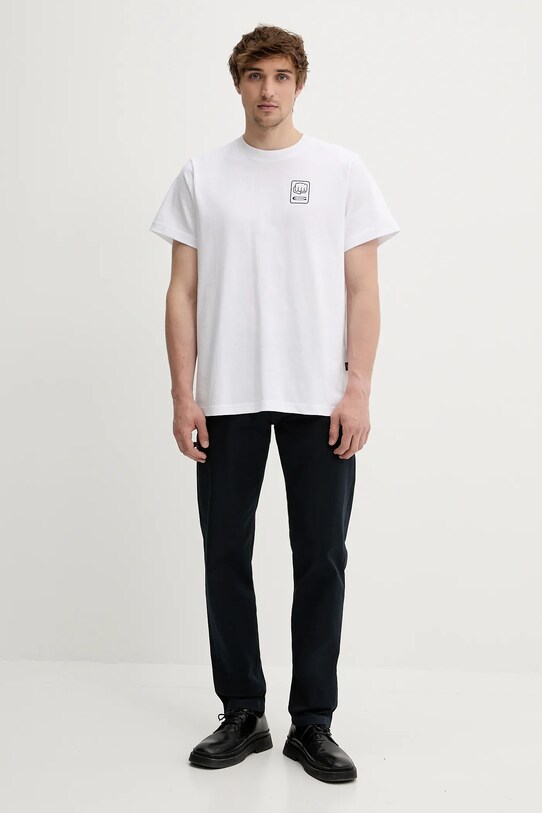 G-Star tricou din bumbac D26046.C336 alb SS25