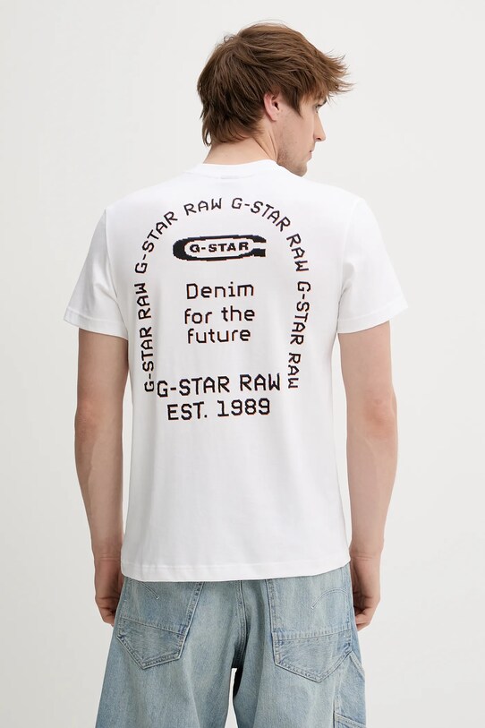 Îmbrăcăminte G-Star tricou din bumbac D26047.C336 alb