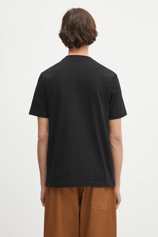 Одяг Бавовняна футболка Helmut Lang EMBOSSED.TEE.ROUNDED P01HM508 чорний