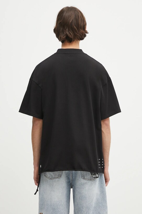 Odzież KSUBI t-shirt bawełniany stamp ekcess pocket MSP25TE003 czarny