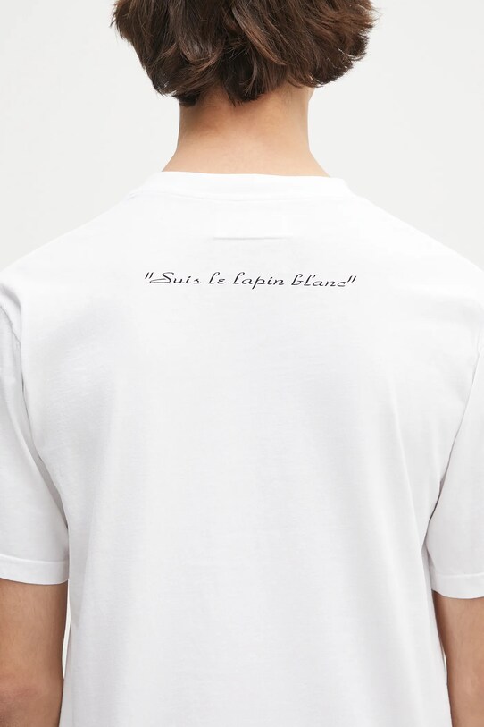 MM6 Maison Margiela t-shirt bawełniany SH2GC0024.M20108.100 biały