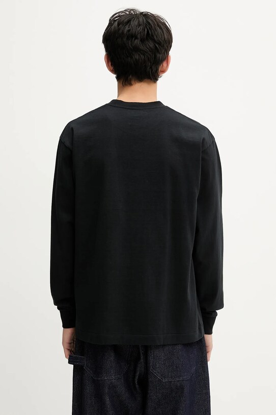 Odzież Human Made longsleeve bawełniany HM29CS021 czarny