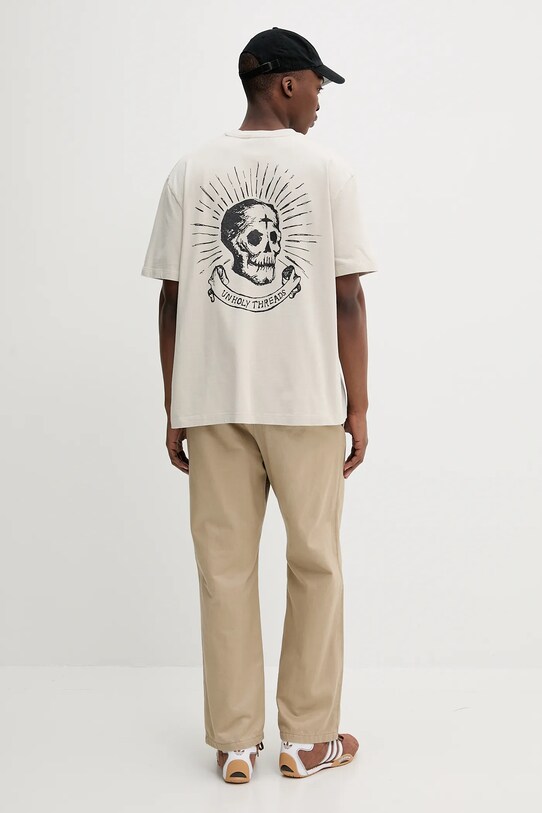 The Ragged Priest t-shirt bawełniany RPSS252056JS beżowy SS25