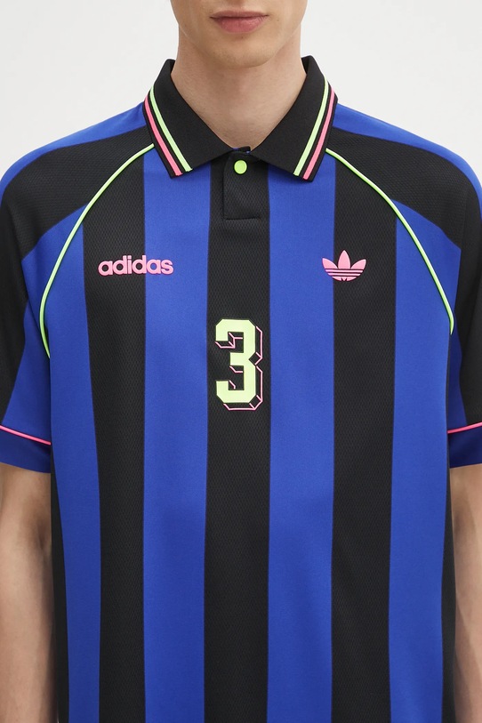 Polo majica adidas Originals Jcquard Jersey plava KD2307