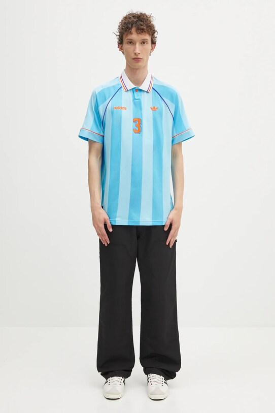adidas Originals polo Jcquard Jersey KD2308 niebieski